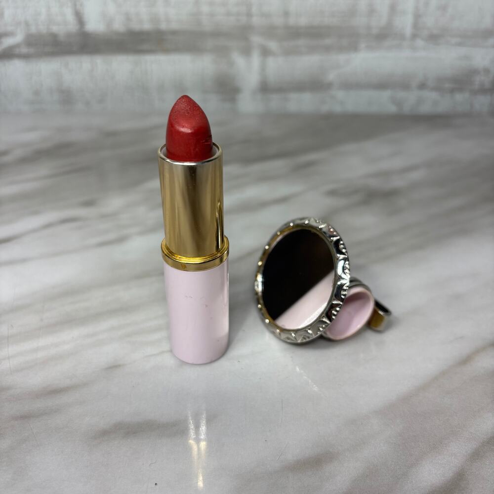 Vintage Mary Kay Antique Rose Lipstick and Mirror Combo 9D16 Unused